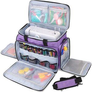 Sewing Machine Case with Removable Padding Pad, Travel Case for Sewing